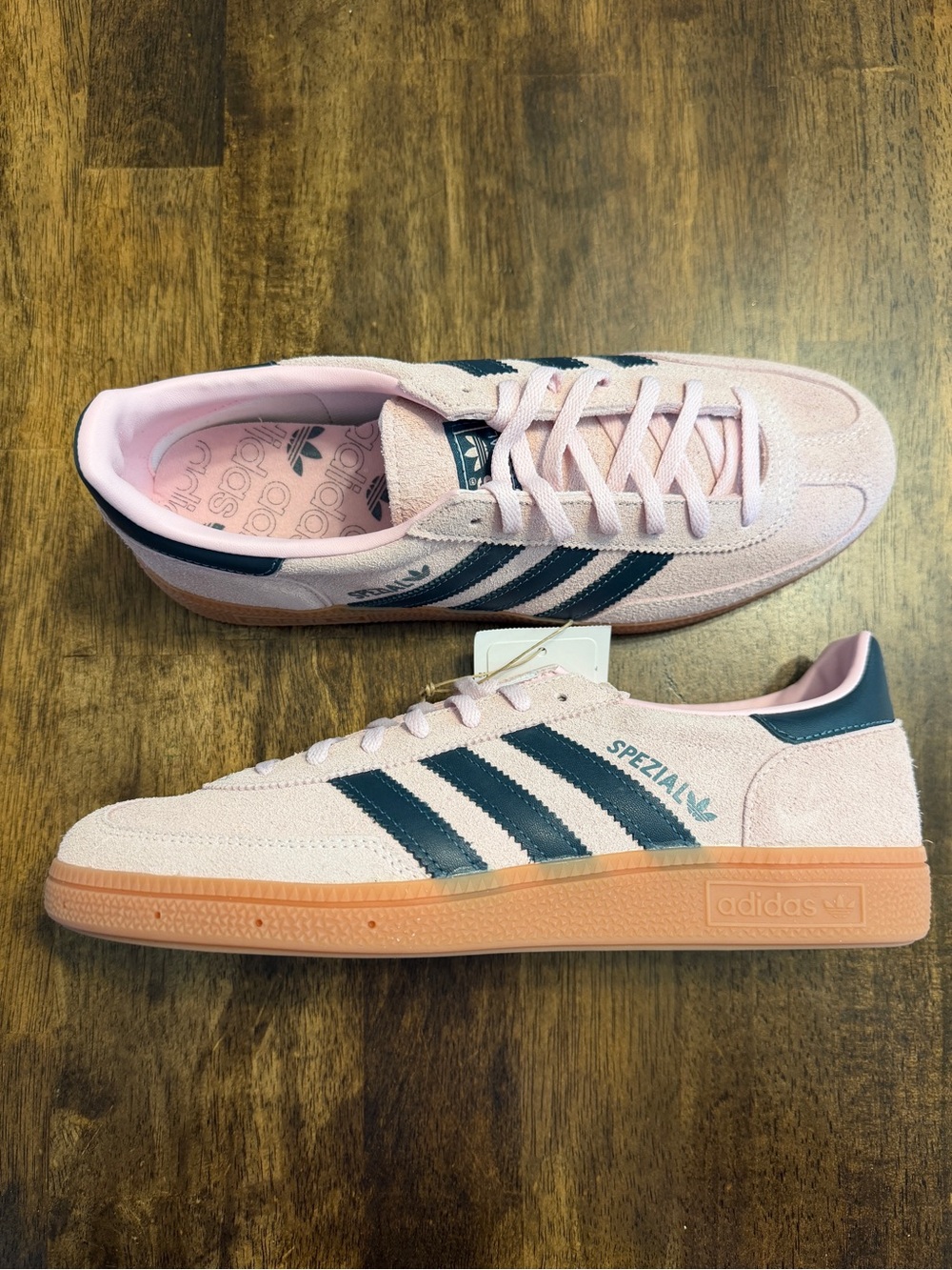 Adidas Handball Spezial W Pink Navy Suede Sneakers NWT Women’s 9 IF6561